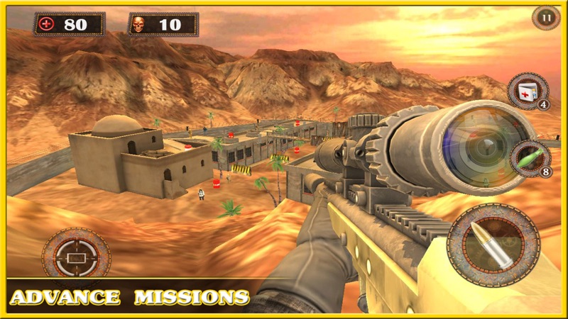 deserto atirador de elite greve 3d : cruel guerra screenshot 2