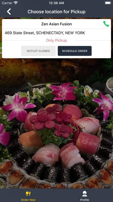 Zen Asian Fusion Screenshot