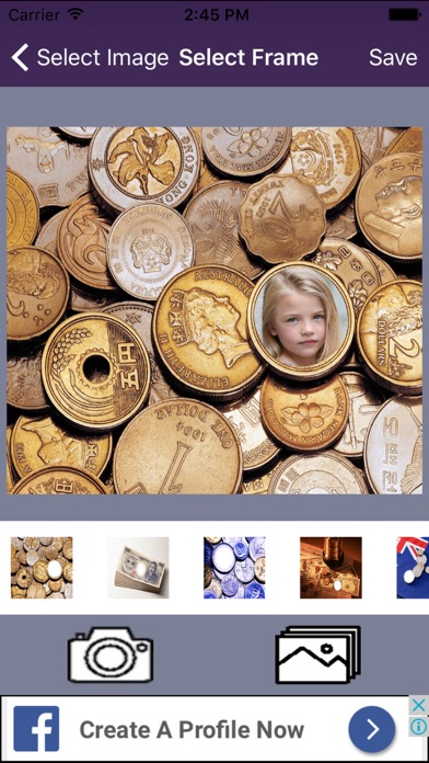 Screenshot #2 pour Photo On Coin Photo Frame