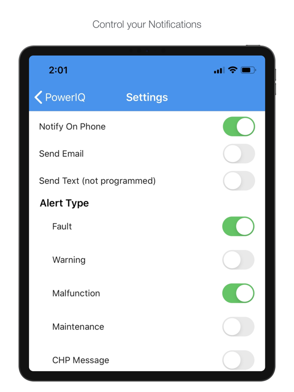 Power IQ Mobile iPad screenshot 7 - Business app