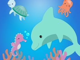 Go under the sea with these adorable happy little marine creatures