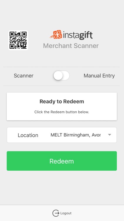 Instagift Merchant Scanner