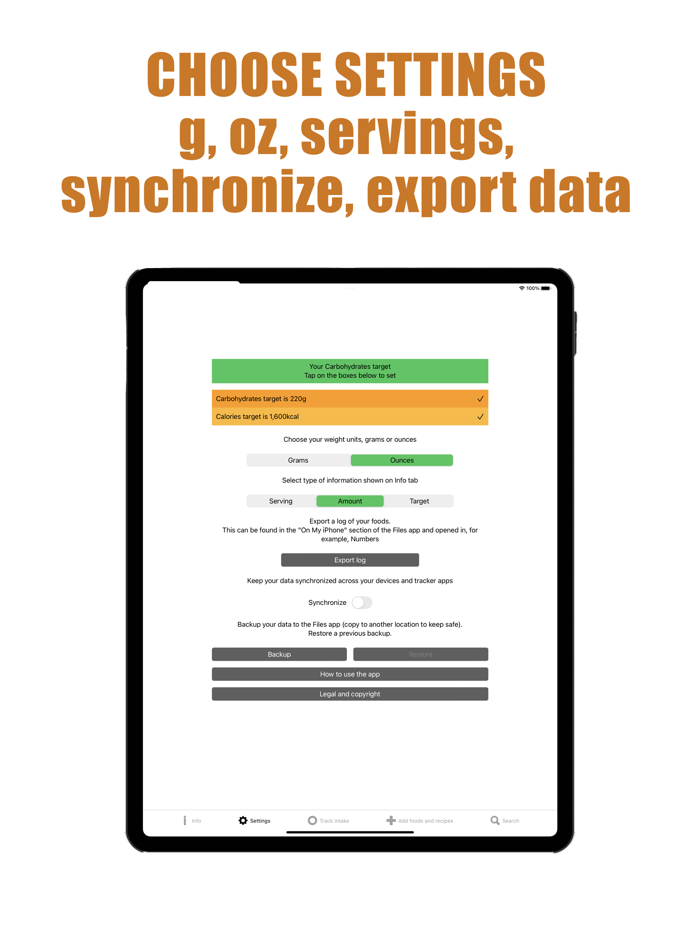 Carb Counter and Tracker