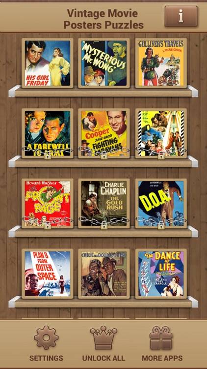 Vintage Movie Posters Puzzles