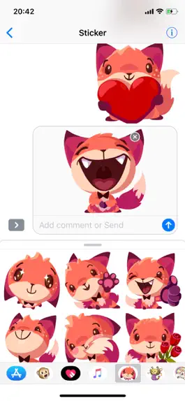 Game screenshot Fox Cute Pun Funny Stickers hack