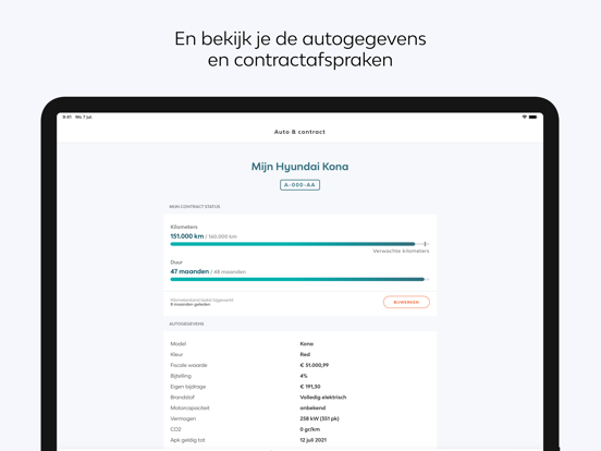 Mijn LeasePlan iPad app afbeelding 8