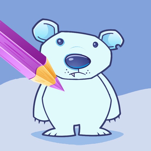 Free Coloring Page Games Polar Bears Edition iOS App