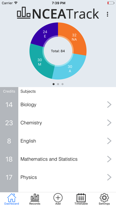 NCEATrack Screenshot