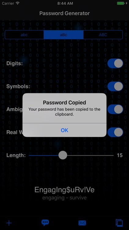 PasswordGenerator - readable, secure passwords