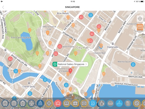 Singapore Travel Guide Offline iPad screenshot 5 - Navigation app