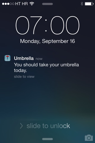 Umbrella – Daily rain alerts screenshot 2