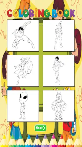 Game screenshot Super Hero Coloring Book - Activities for Kid hack