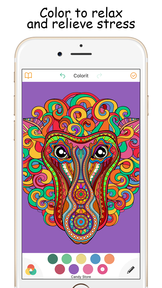 Colorful Coloring Book Art for Adults - 1.0 - (iOS)