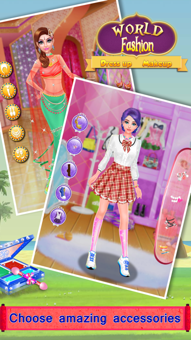 Screenshot 4 of World Fashion Dressup & Makeup App