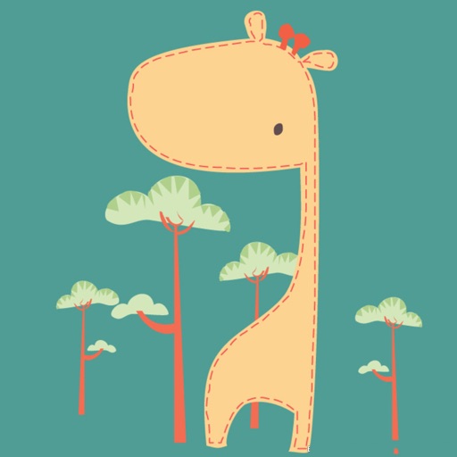 A Giraffe Story - Baby Learning English Flashcards iOS App