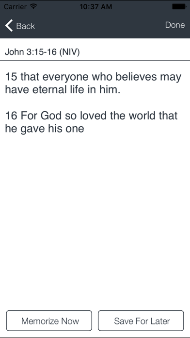 Bible Verse Memorization Screenshot