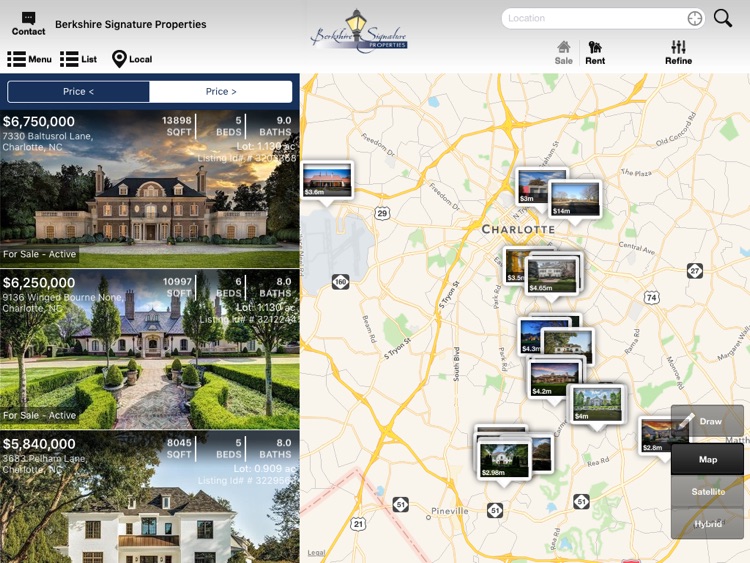 Berkshire Signature Properties for iPad