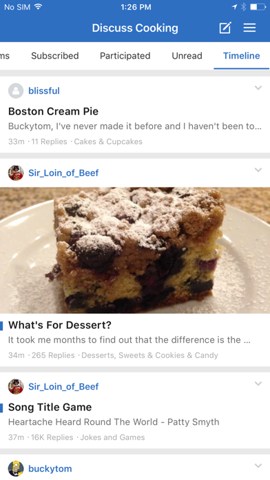 Discuss Cooking Forum screenshot 3