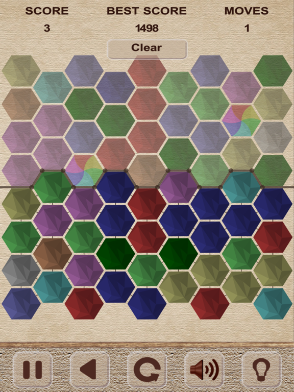 Bubbles Hexagon Puzzle iPad screenshot