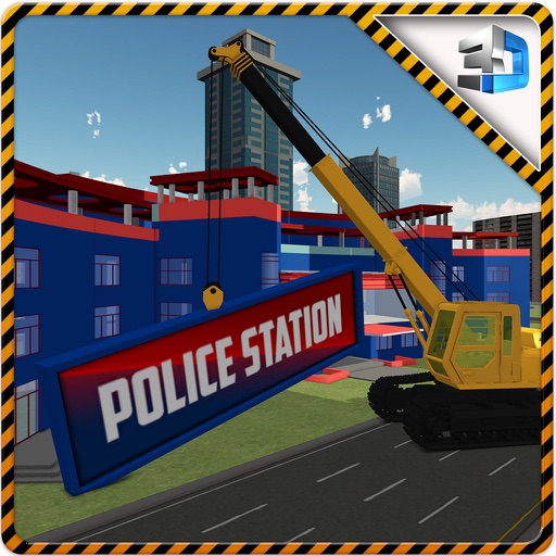 City Construction Police Station & Builder Sim 3d icon