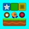 Collect the orbs in each level by matching and removing blocks that are in your way