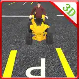 Quad bike tricky parking & crazy driving simulator - App Icon