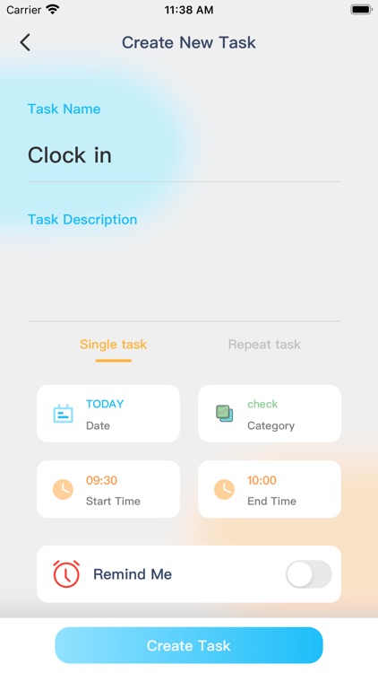 Schedule-work plan, daily task