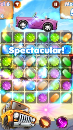 Candy Cars - fun games for kids & car games race screenshot 1