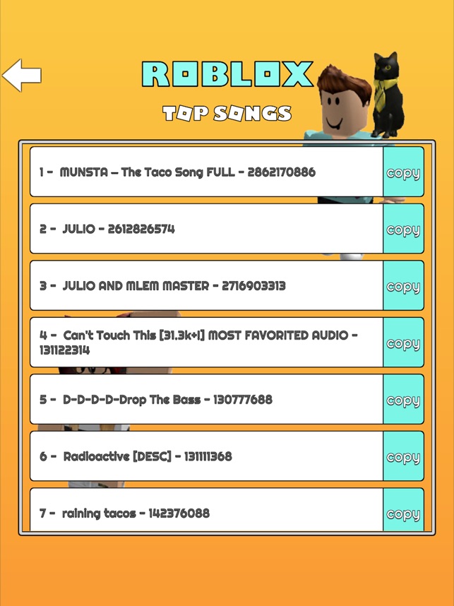 Music Codes for Roblox Robux na App Store