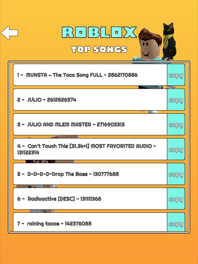 Roblox It's Raining Tacos Song ID Codes (2022) - Touch, Tap, Play