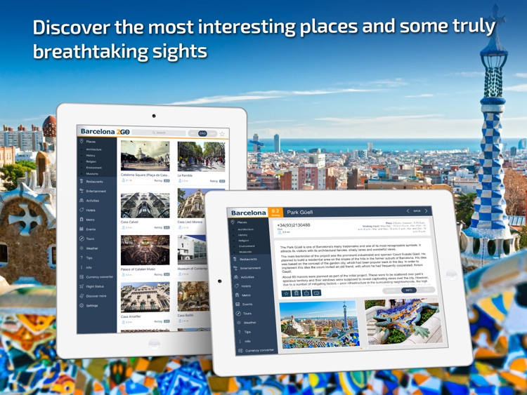 Barcelona Travel Guide & offline city map