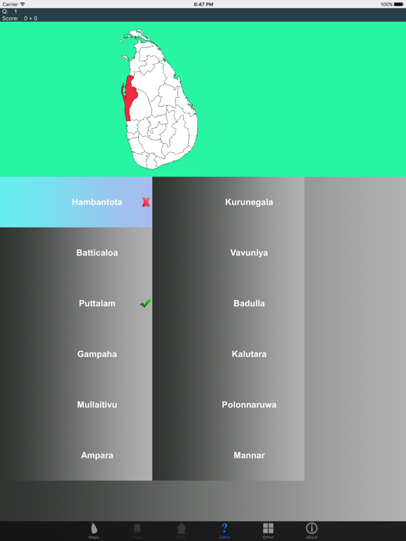 Screenshot #5 pour Sri Lanka District Maps and Capitals