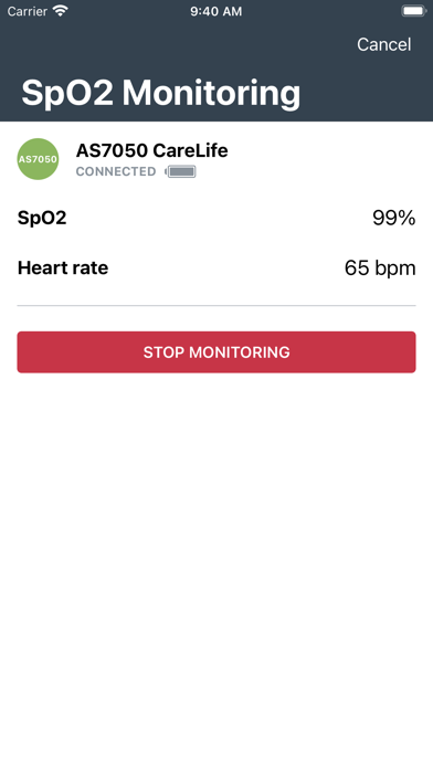 ams Vital Signs Screenshot