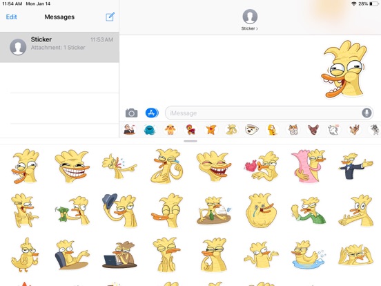 Screenshot #5 pour Duck Cute Pun Funny Stickers
