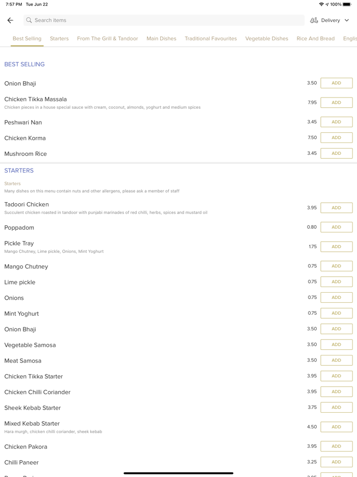 India Village Restaurant.