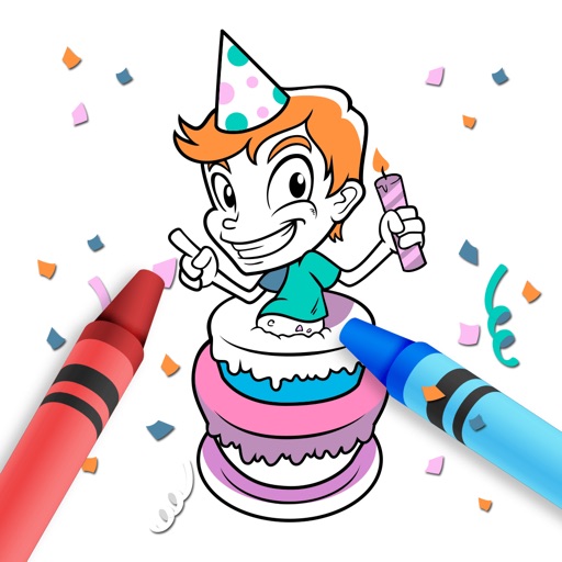 Birthday Coloring Games icon