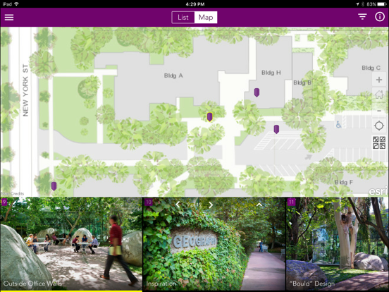Esri Campus Tour iPad screenshot 5 - Photo & Video app