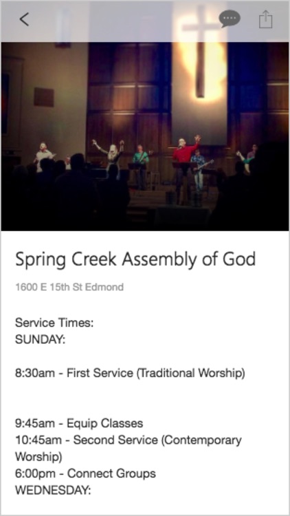 My Spring Creek Assembly App