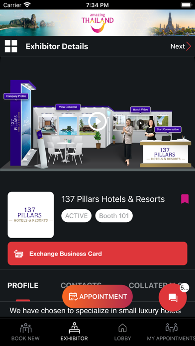 Thailand Virtual Event Screenshot