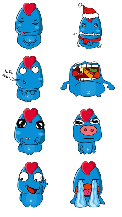 Blue Stickers