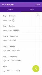 quadratic formula pq iphone screenshot 1