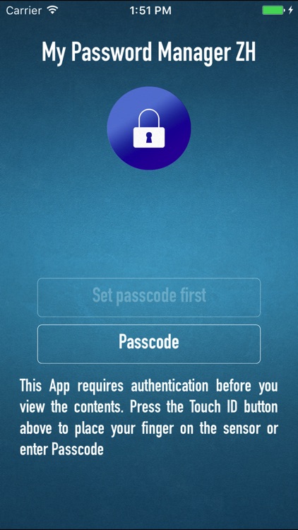 My Password Manager ZH