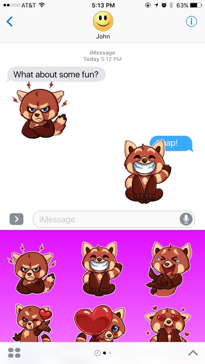 Brown Panda from Forest  Stickers