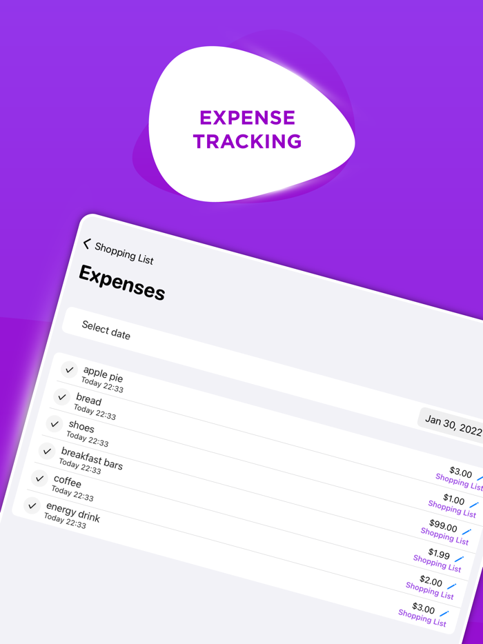 Smart Grocery Shopping List