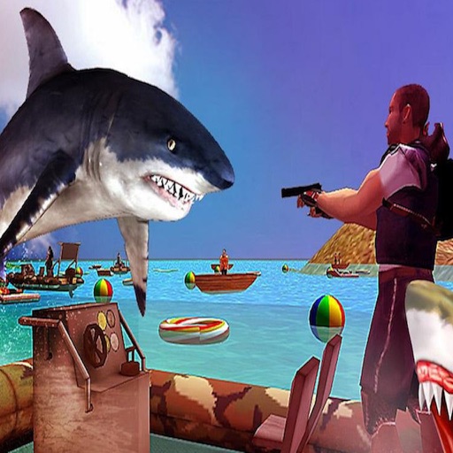 Flying Hungry Shark Underwater World Sports Game icon