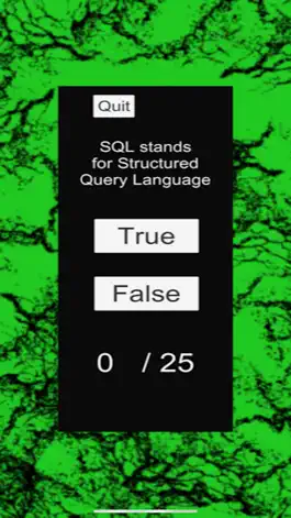 Game screenshot SQL Quiz - 25 Questions apk