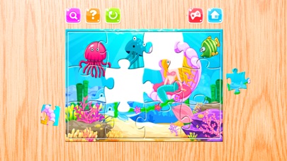 Screenshot #2 pour Dessin animé Sirène Scie sauteuse Puzzles