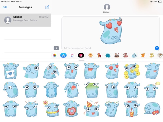 Screenshot #5 pour Emoji Cute Pun Funny Stickers