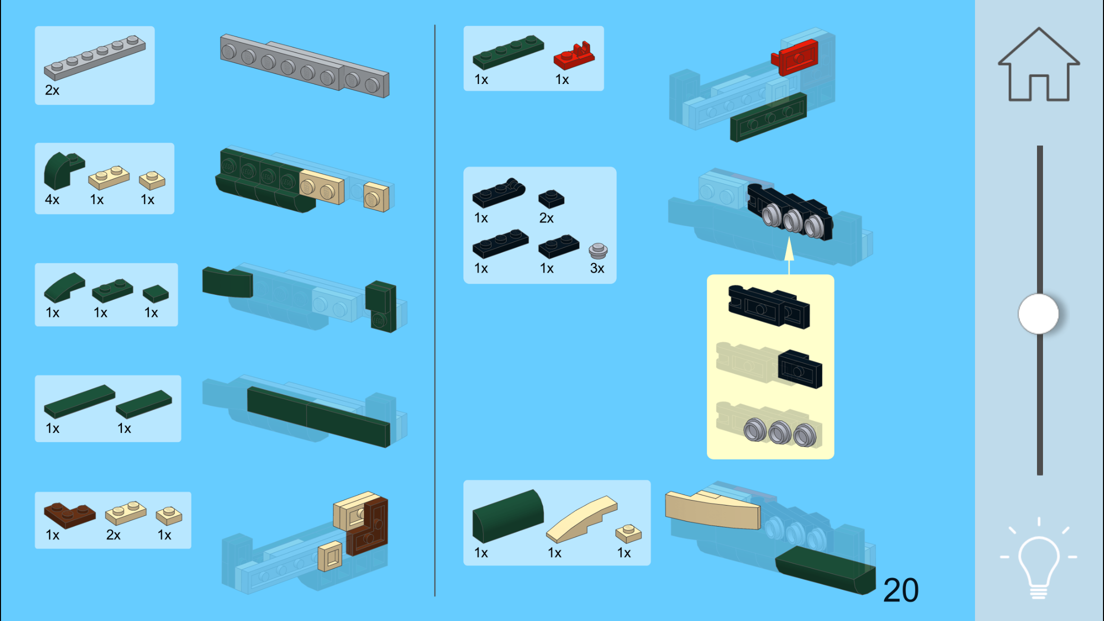 Airplane for LEGO 10242 - Building Instructions