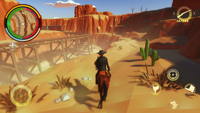 Wild West Polygon Cowboy